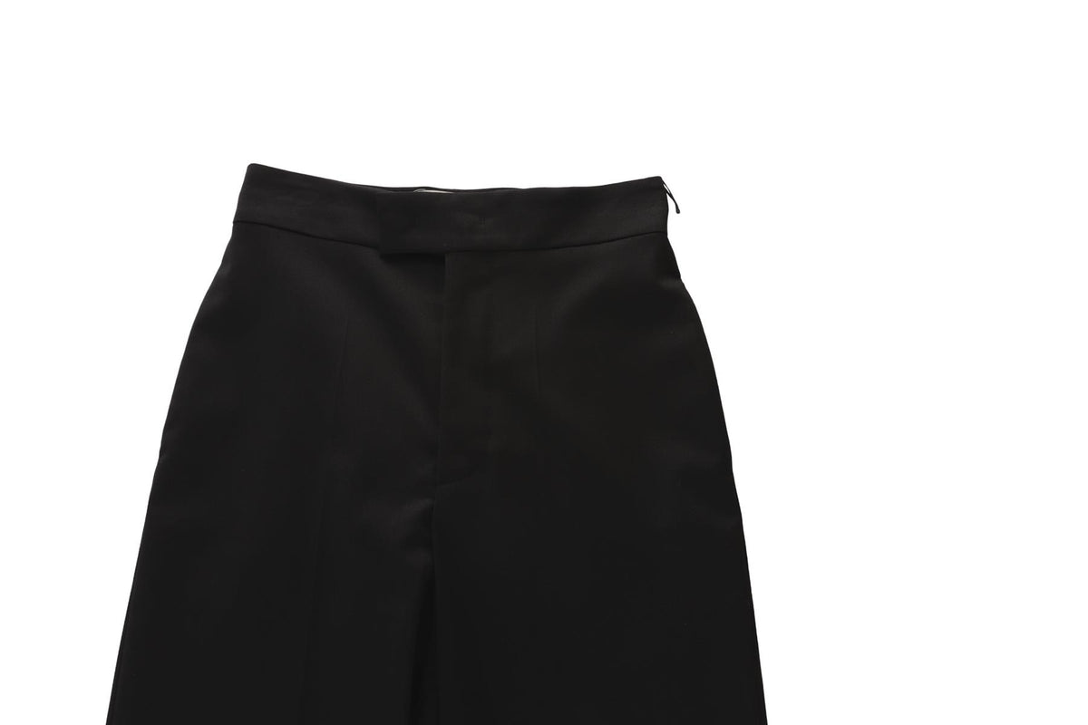 FENDI BLACK WOOL STRAIGHT LEG PANTS IT 36 UK 4