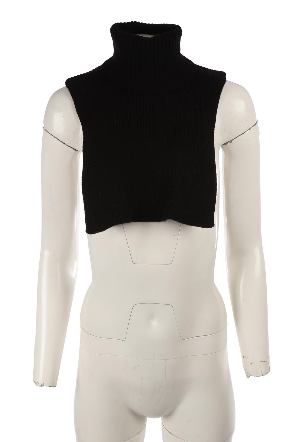 BLACK CASHMERE BIB