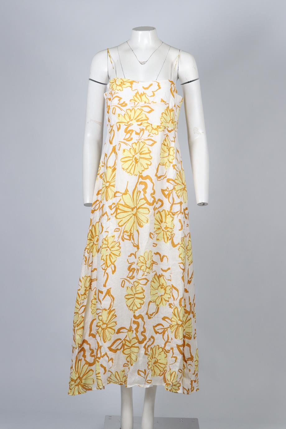 FAITHFULL THE BRAND LINEN MAXI DRESS XLARGE