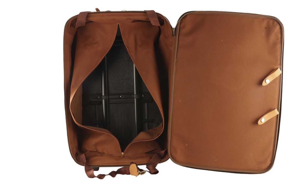 LOUIS VUITTON BROWN 2001 PEGASE 60 MONOGRAM COATED CANVAS SUITCASE