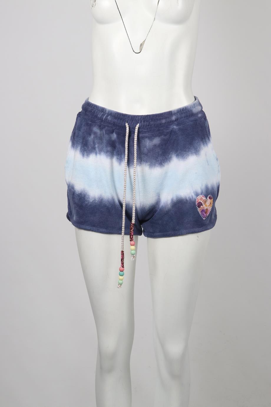 LOVESHACKFANCY TIE DYED COTTON SHORTS SMALL