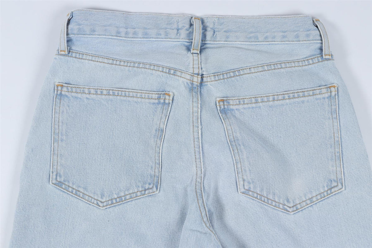 AGOLDE BLUE HIGH RISE WIDE LEG JEANS W23 UK 4