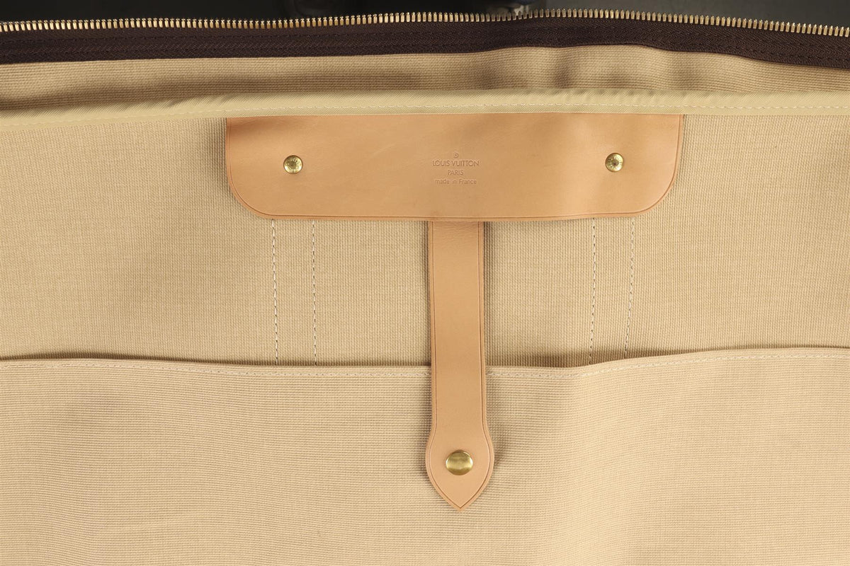 LOUIS VUITTON BROWN 2002 SIRIUS 70 MONOGRAM COATED CANVAS SUITCASE