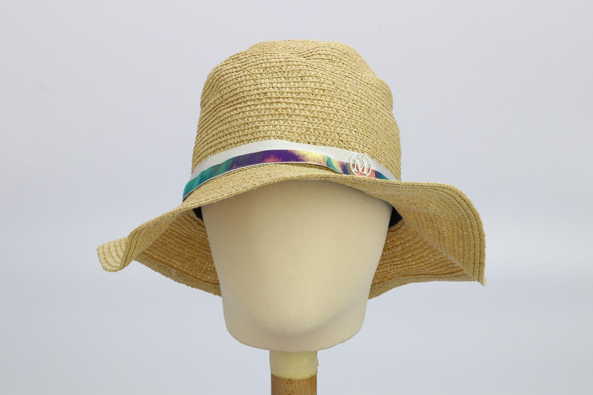MAISON MICHEL STRAW HAT MEDIUM