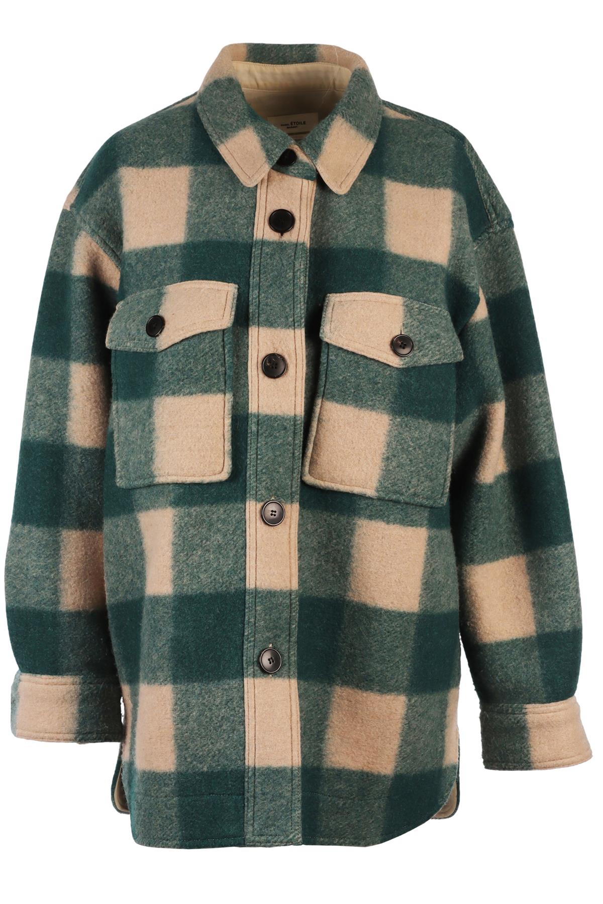 ISABEL MARANT ETOILE GREEN WOOL JACKET FR 38 UK 10