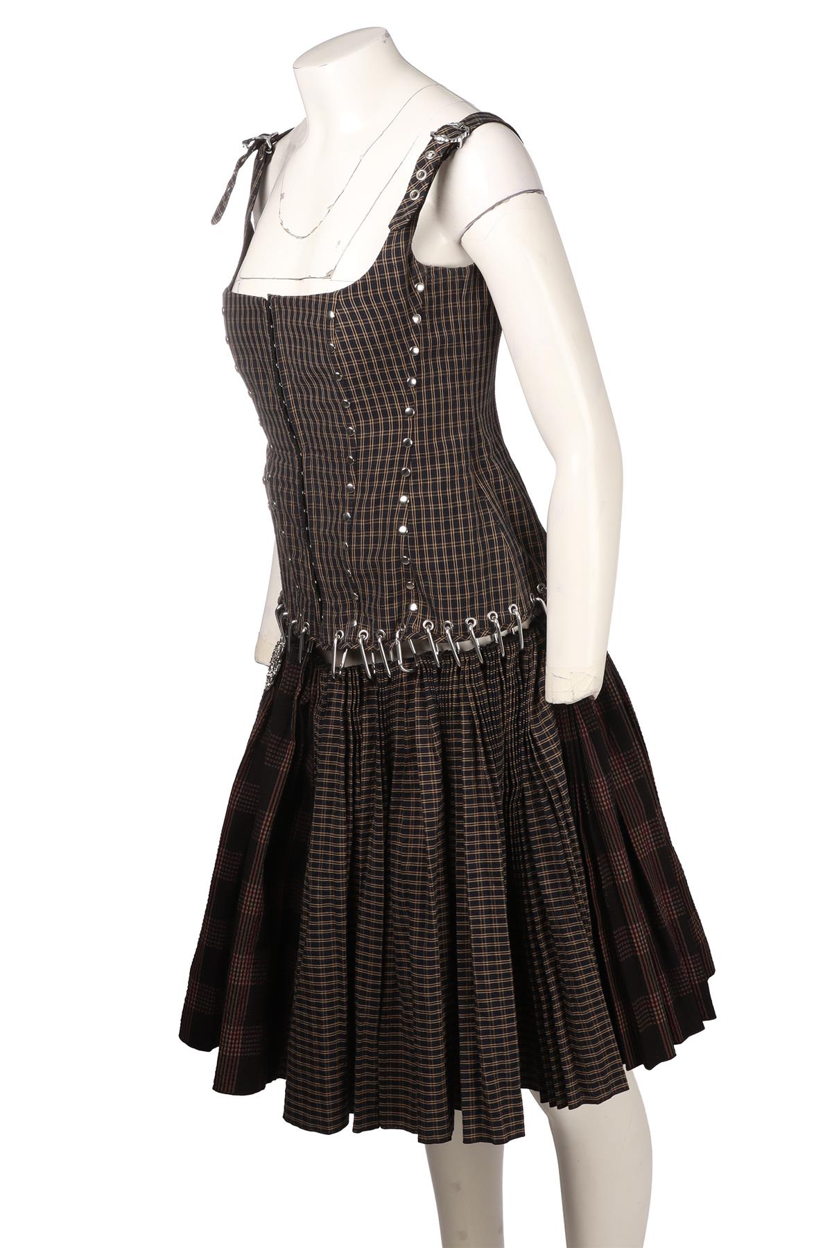 BLACK COTTON MIDI DRESS
