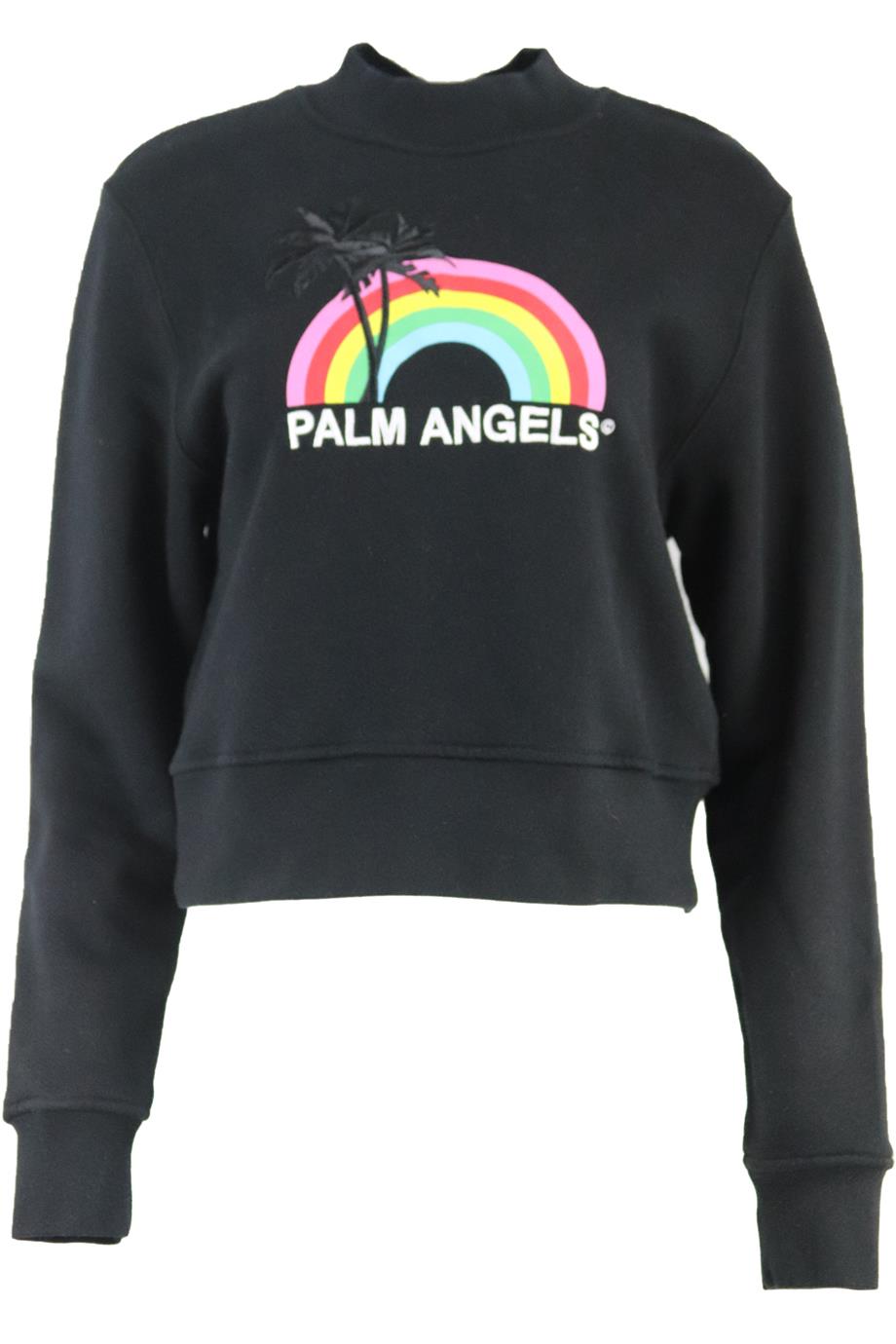 PALM ANGELS PRINTED COTTON TERRY SWEATSHIRT MEDIUM