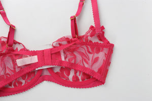 AGENT PROVOCATEUR PINK BRA AND THONG SET UK 34 DD/2