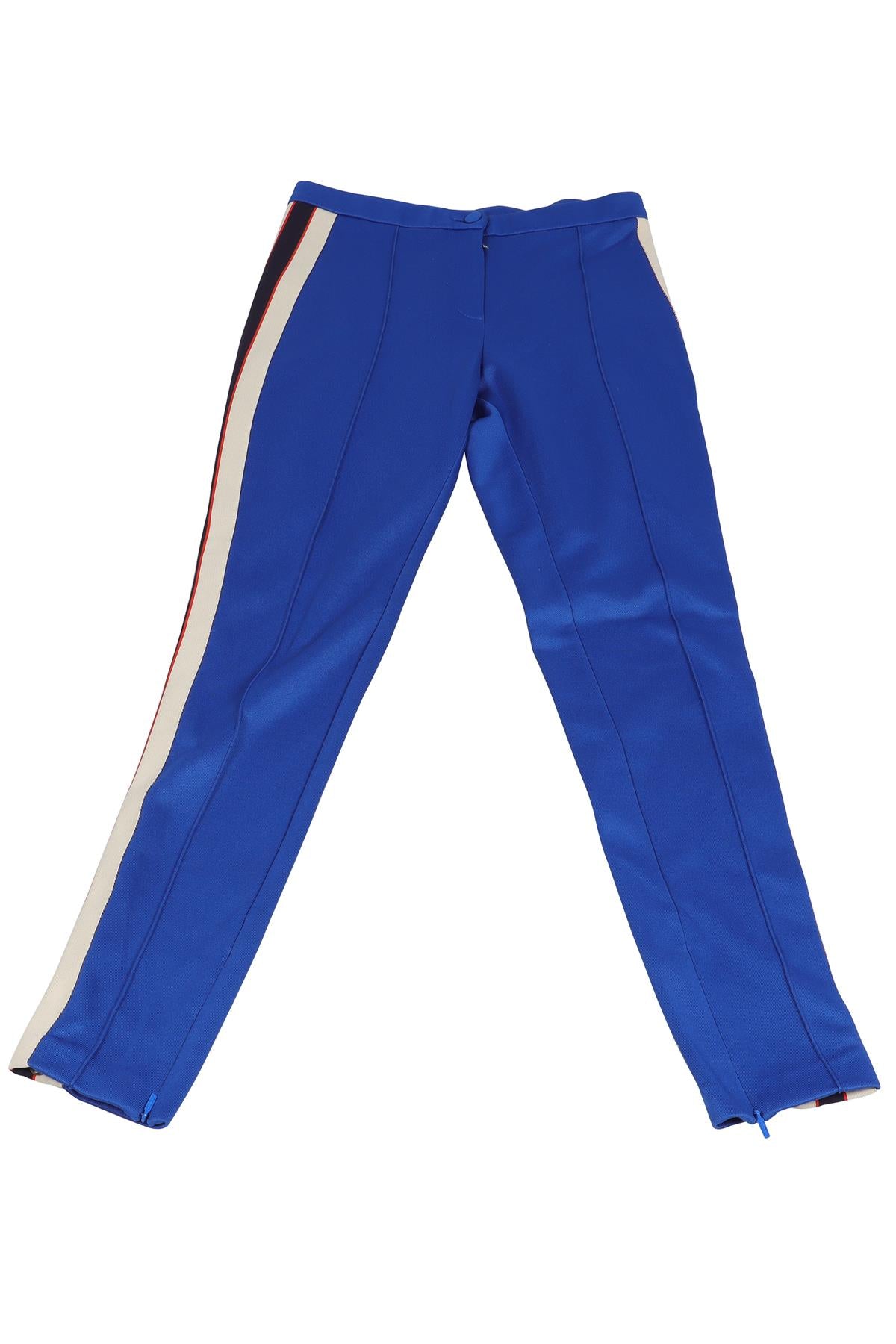 GUCCI BLUE JERSEY SKINNY PANTS XSMALL