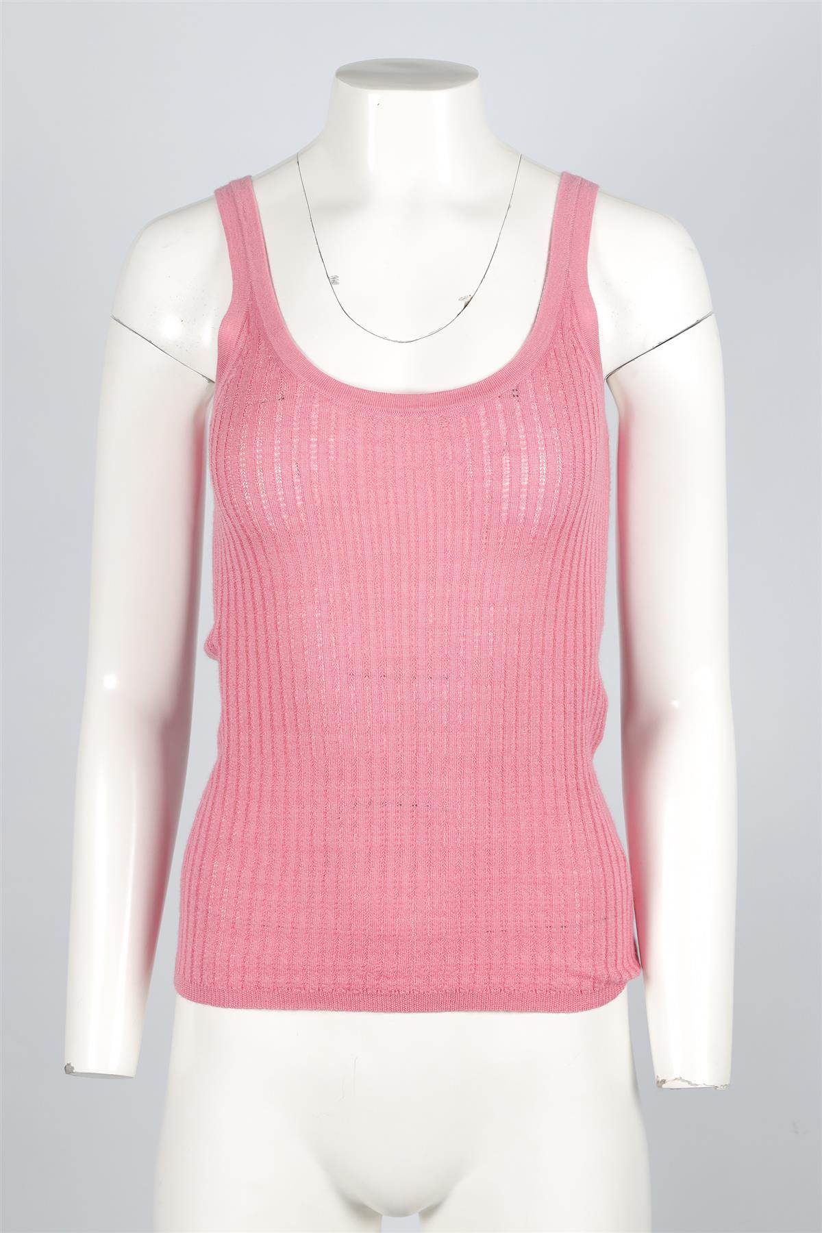 GABRIELA HEARST PINK CASHMERE VEST SMALL