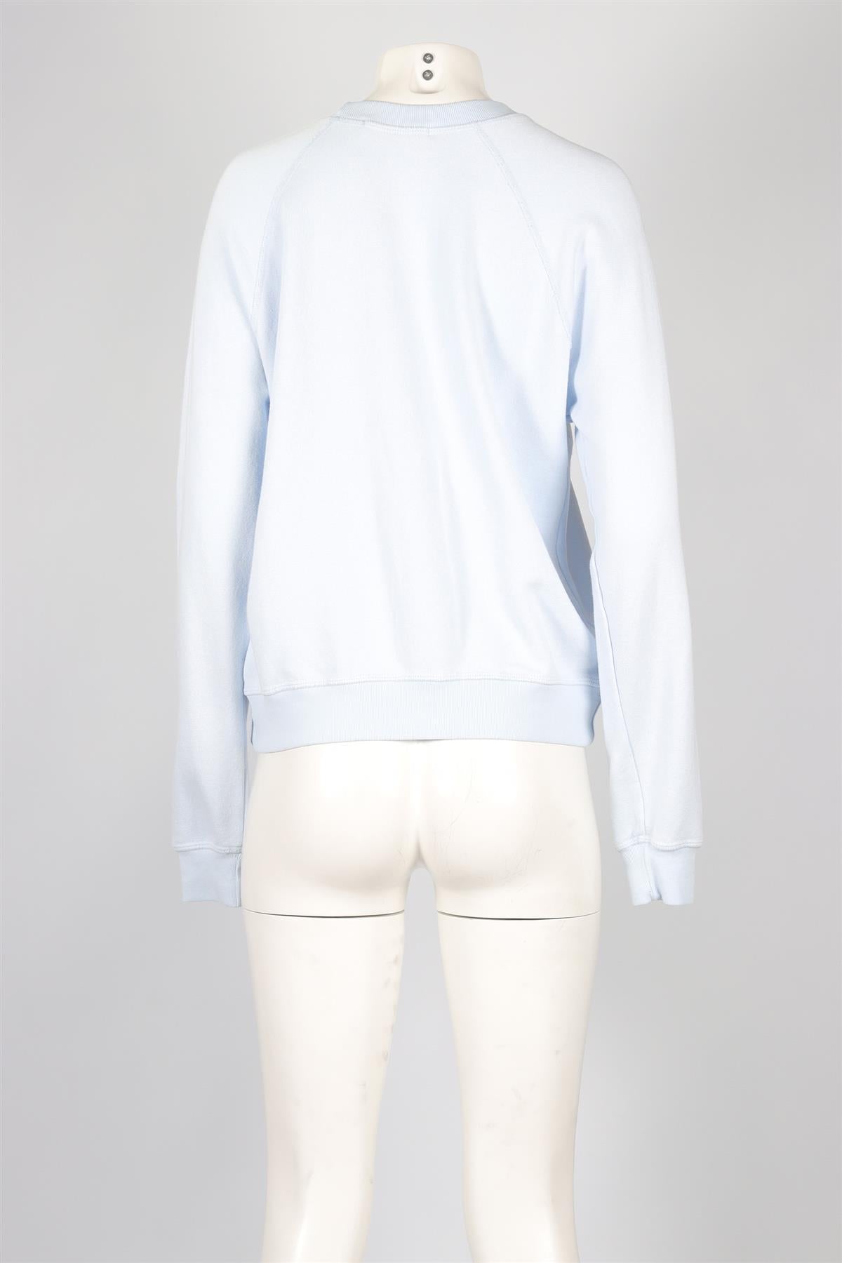 SPIRITUAL GANGSTER BLUE COTTON SWEATSHIRT MEDIUM