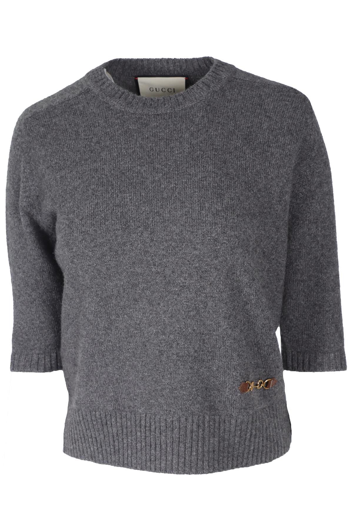GUCCI GREY CASHMERE SWEATER MEDIUM