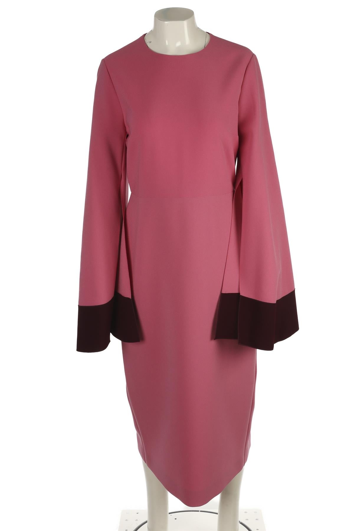ROKSANDA PINK CREPE MAXI DRESS UK 14
