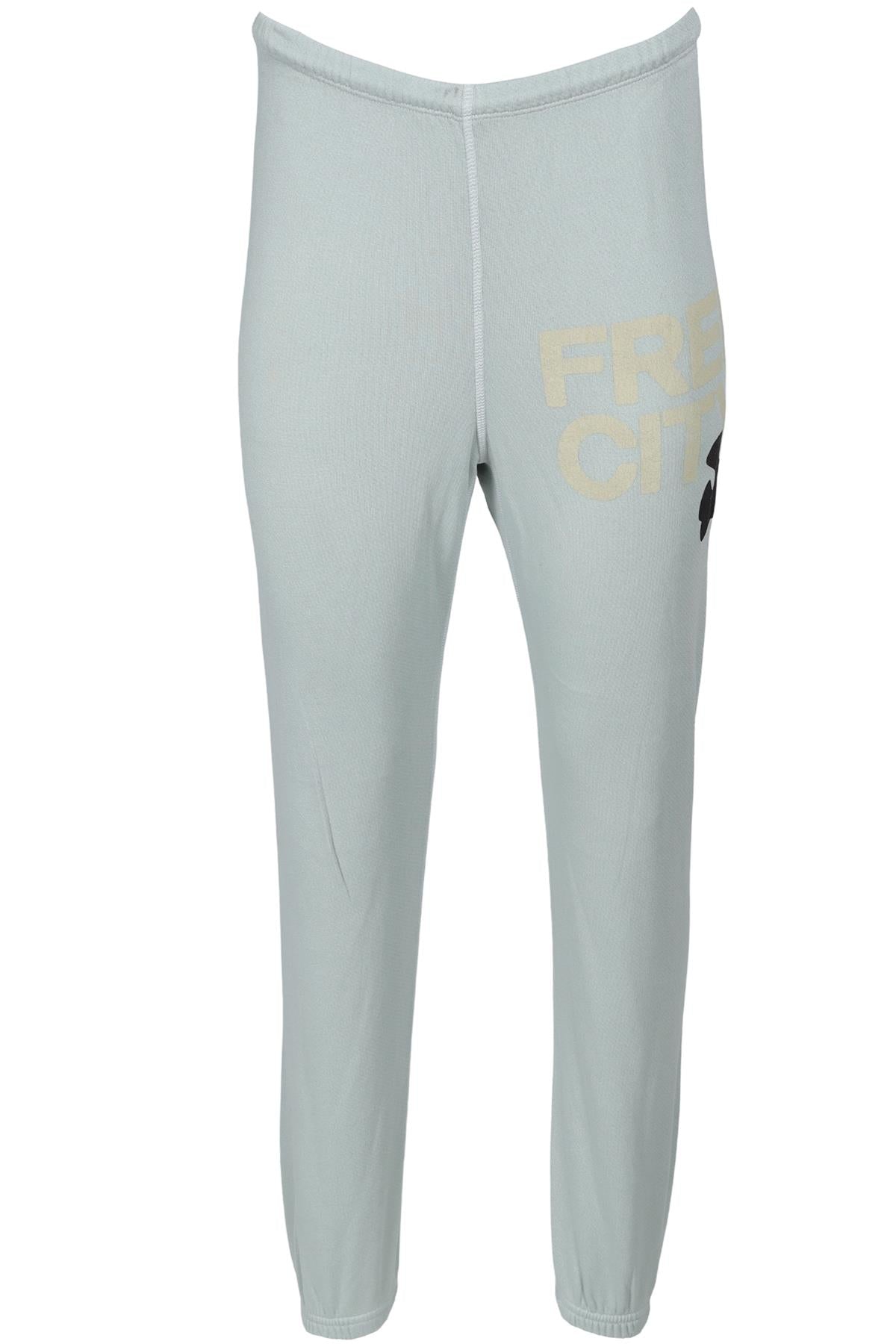 FREE CITY GREEN COTTON TRACK PANTS SMALL
