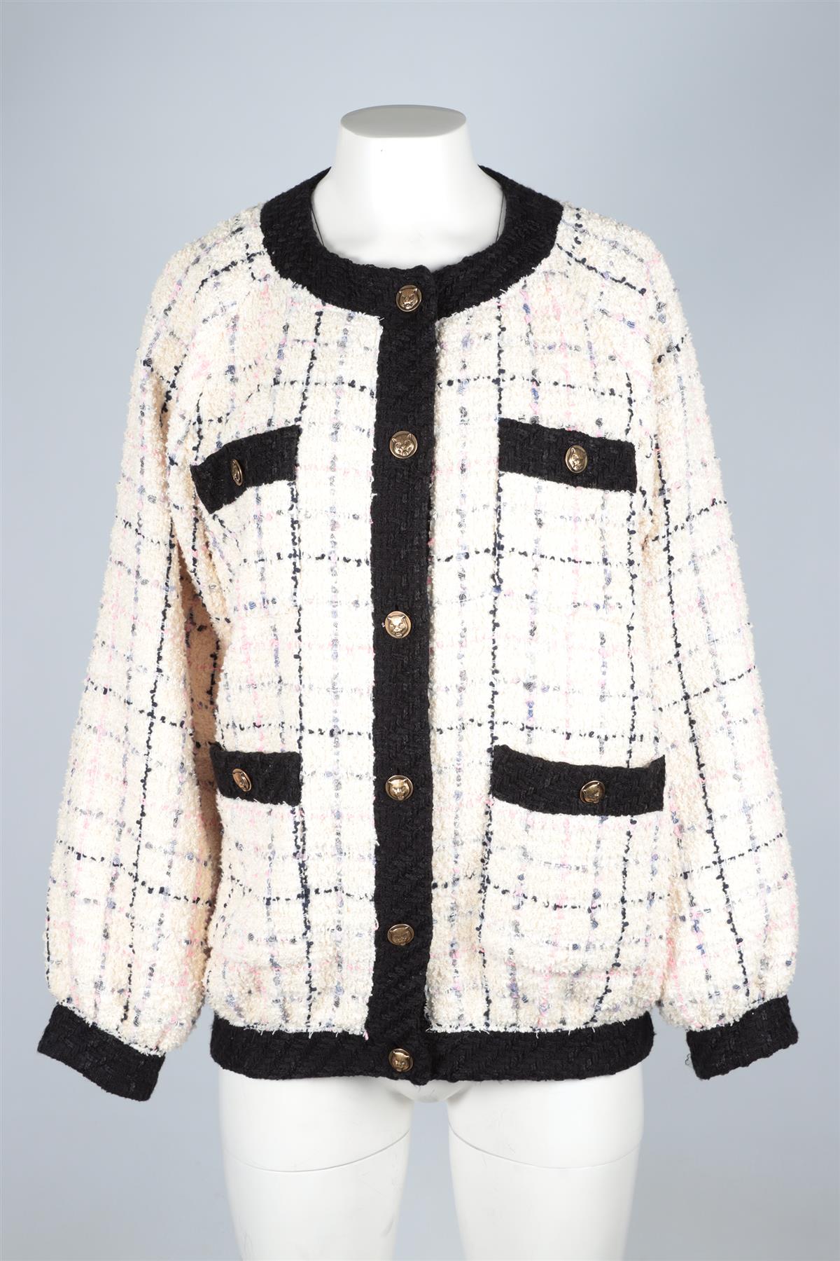 GUCCI MULTI 2022 TWEED JACKET IT 36 UK 4