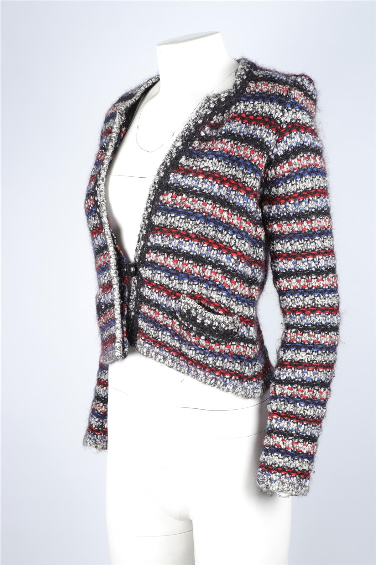 ISABEL MARANT MULTI WOOL JACKET FR 36 UK 8