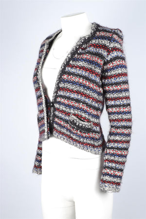 ISABEL MARANT MULTI WOOL JACKET FR 36 UK 8