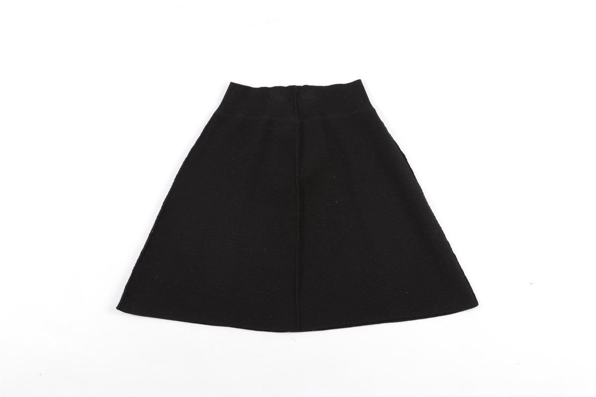 MORESI BLACK CASHMERE MINI SKIRT UK 6