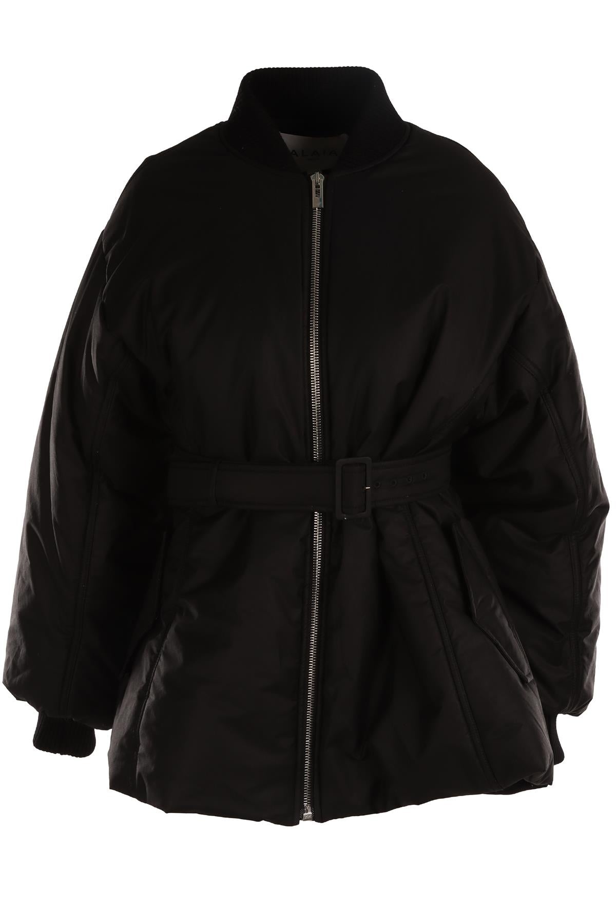 ALAÏA BLACK PADDED SHELL JACKET FR 38 UK 10