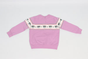 CHIARA FERRAGNI PURPLE KIDS GIRLS COTTON SWEATSHIRT 36 MONTHS