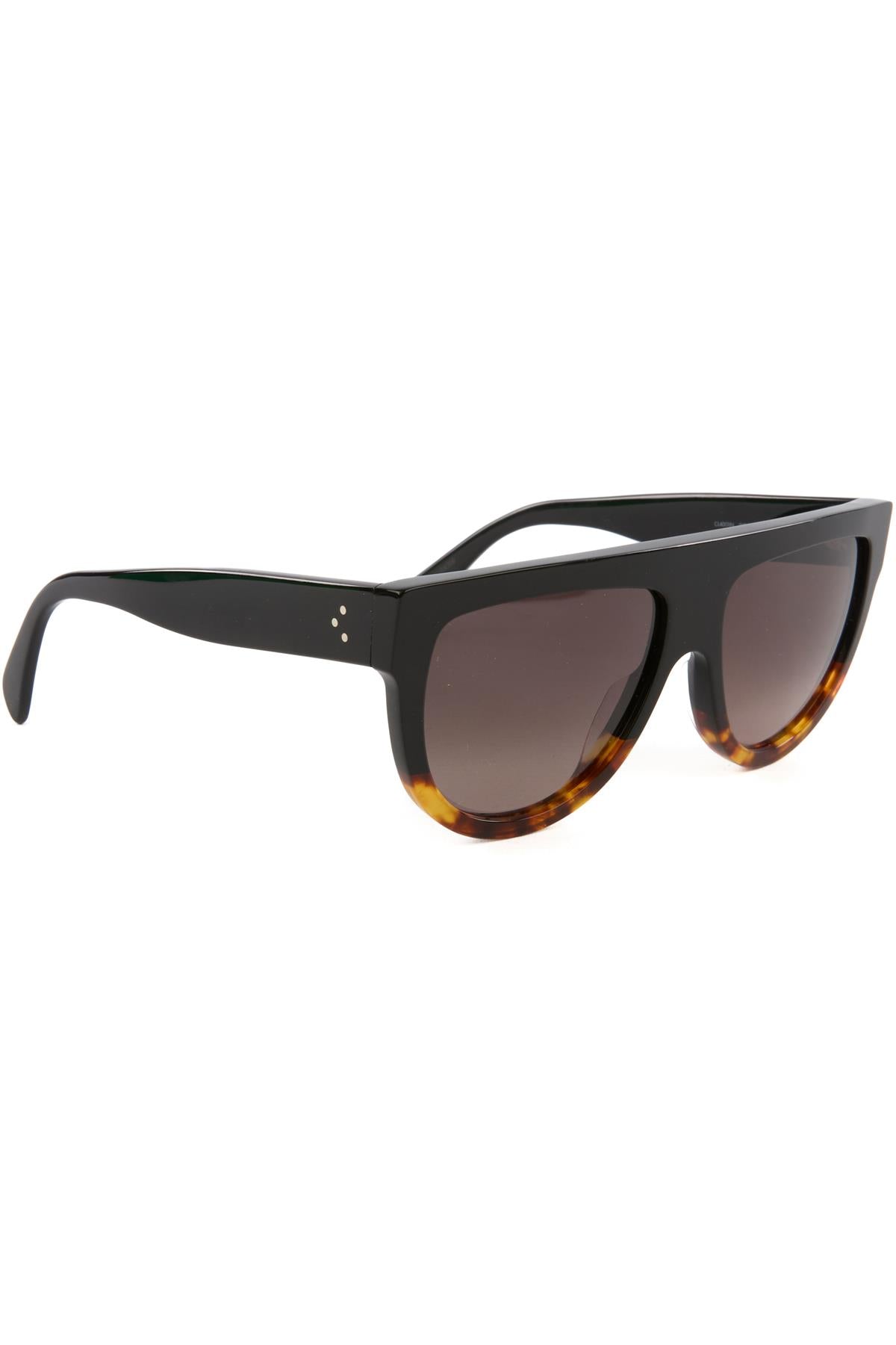 CELINE BLACK D FRAME ACETATE SUNGLASSES