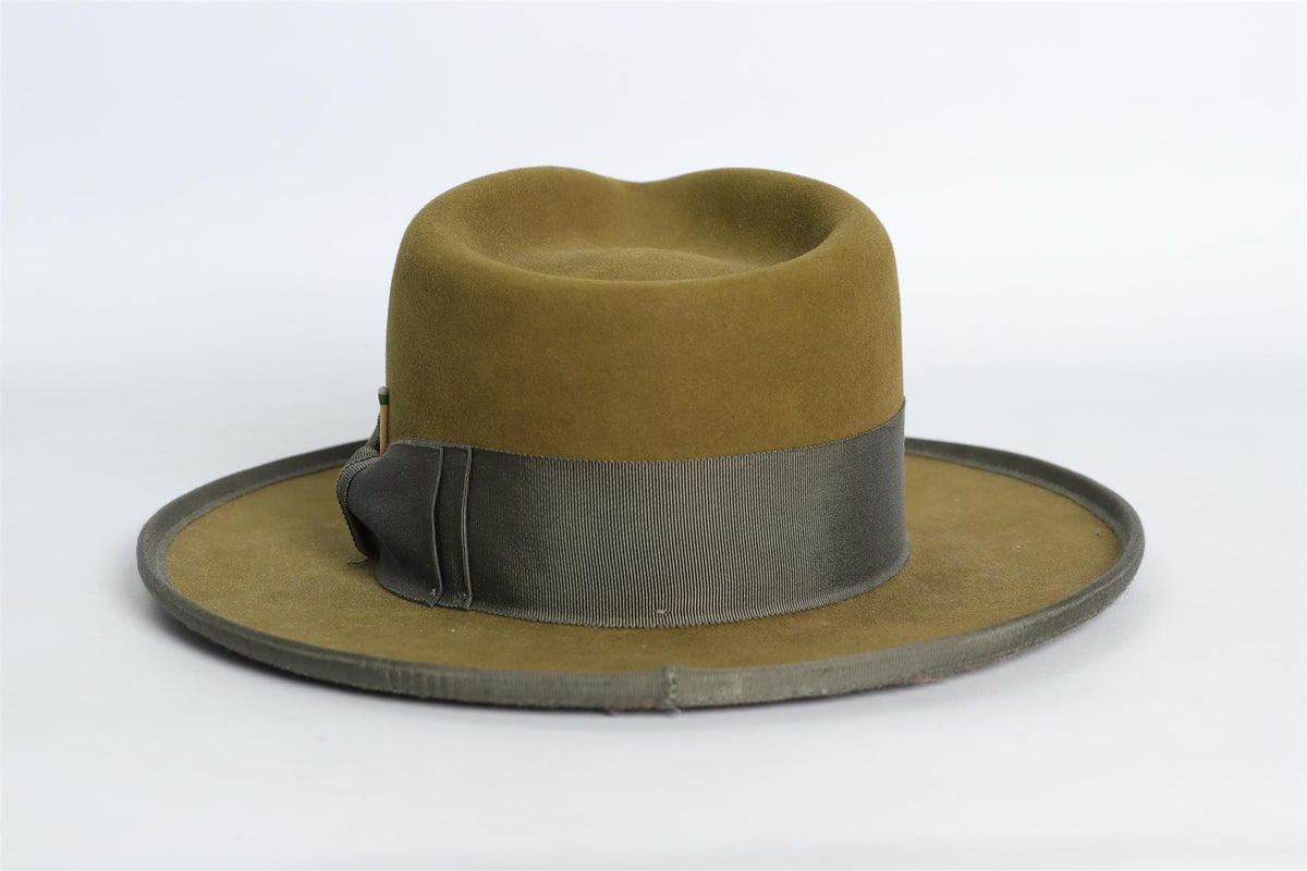 NICK FOUQUET GREEN FELT FEDORA 59 CM