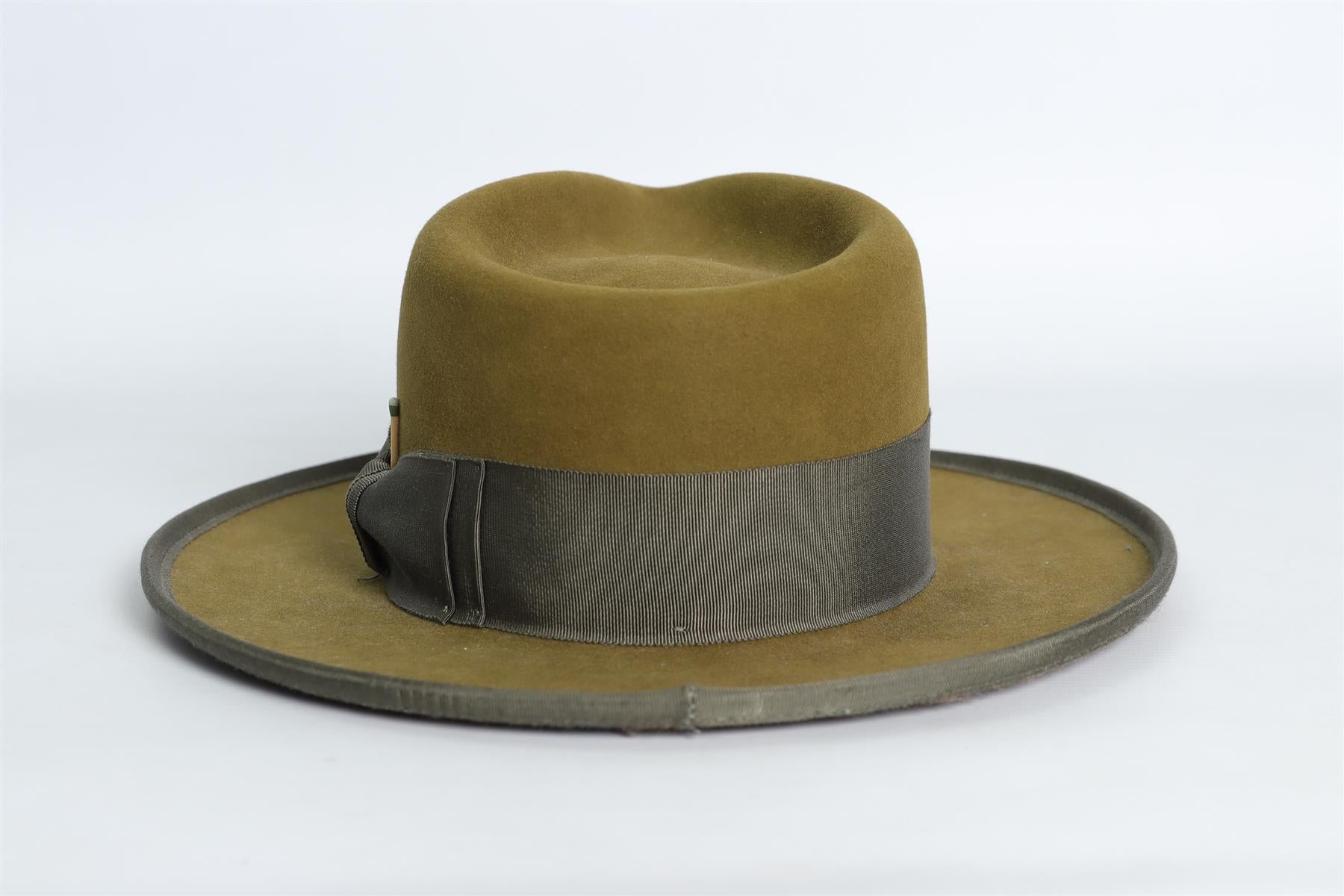 NICK FOUQUET GREEN FELT FEDORA 59 CM