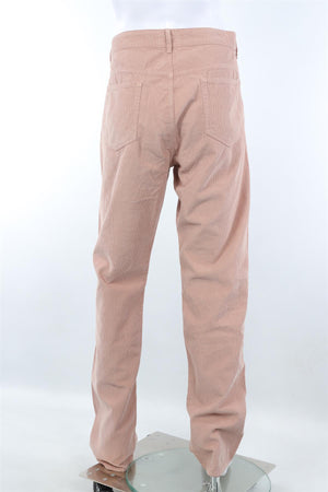 OFFICINE GENERALE PINK MEN'S CORDUROY STRAIGHT LEG PANTS UK 36