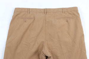 LORO PIANA BROWN MENS COTTON SHORTS IT 56 UK 48