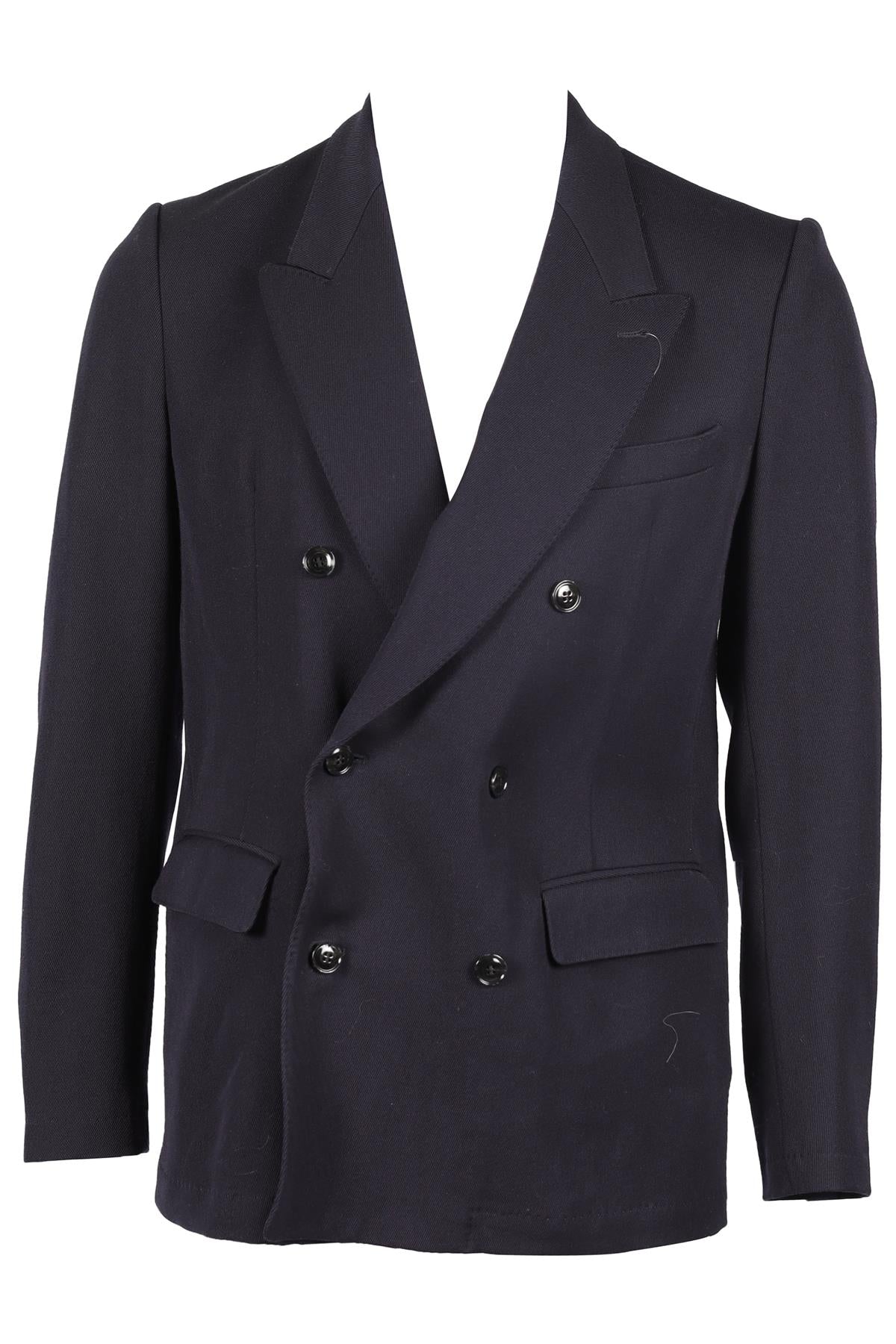 DRIES VAN NOTEN NAVY MEN'S WOOL BLAZER IT 50 UK/US CHEST 40