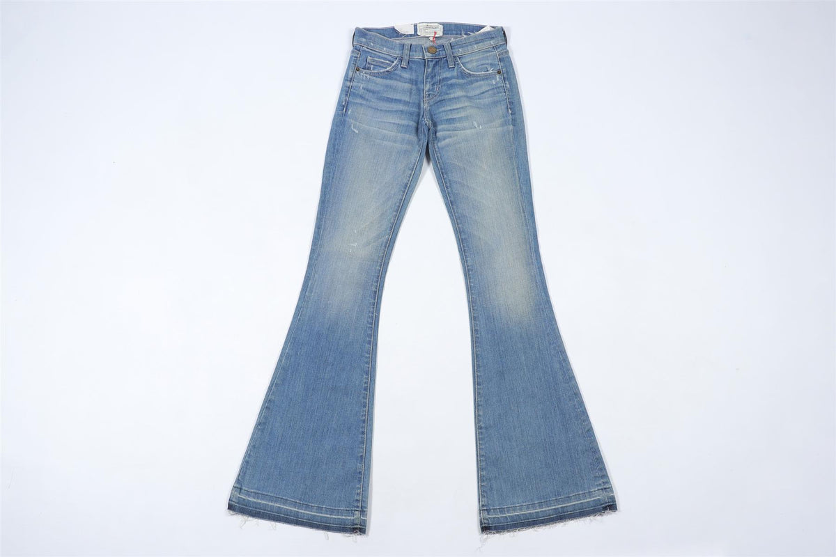 CURRENT/ELLIOTT BLUE MID RISE SKINNY JEANS W24 UK 6