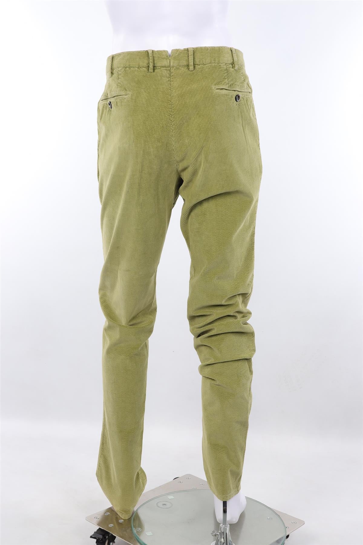 PT TORINO GREEN MEN'S CORDUROY STRAIGHT LEG PANTS IT 52 UK/US 36