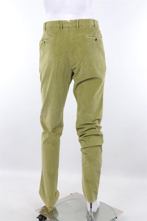 PT TORINO GREEN MEN'S CORDUROY STRAIGHT LEG PANTS IT 52 UK/US 36