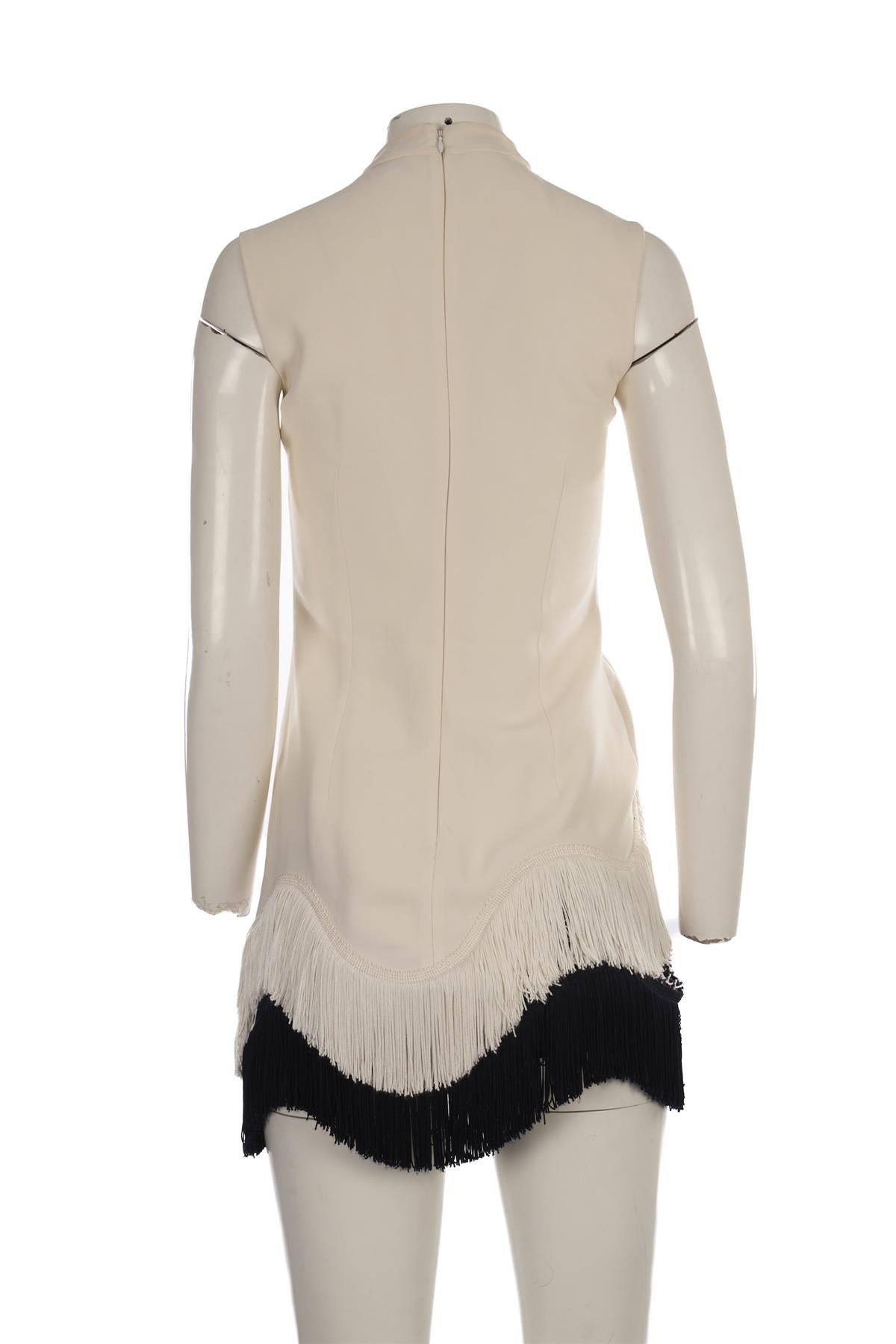 STELLA MCCARTNEY WHITE CREPE MINI DRESS IT 38 UK 6