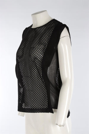 SANDRO BLACK MESH TOP SMALL