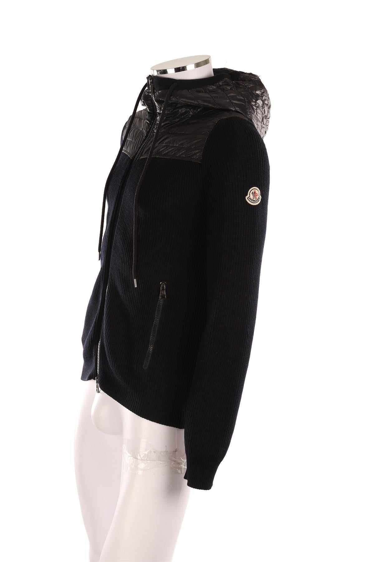 MONCLER NAVY MEN'S WOOL JACKET MEDIUM