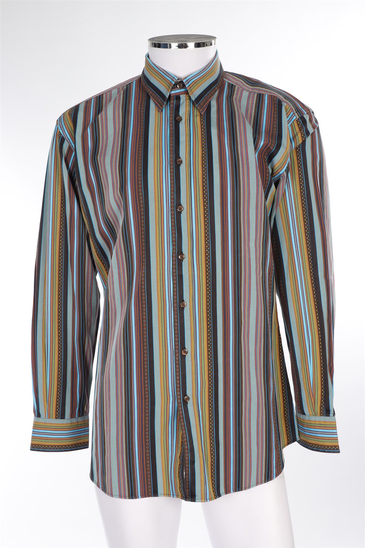ETRO MULTI MEN'S COTTON SHIRT UK/US 42