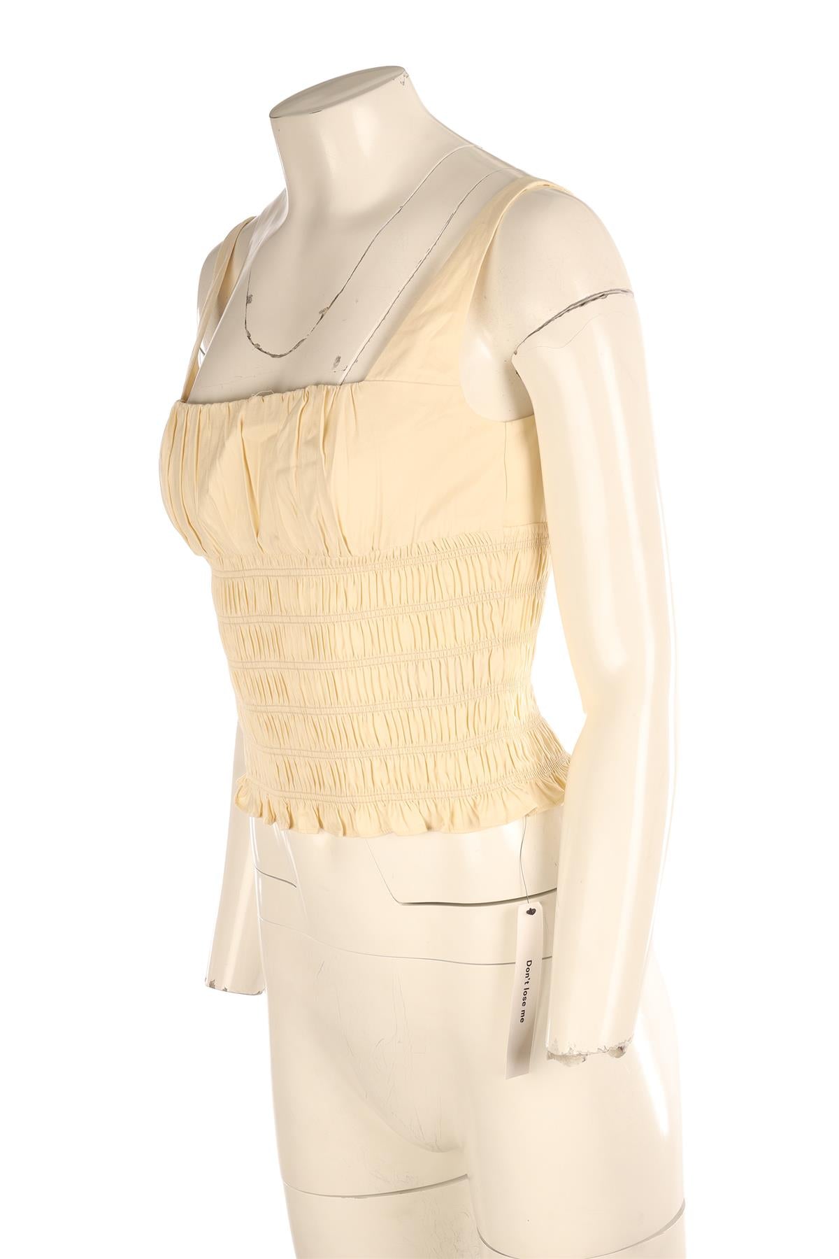 REFORMATION CREAM COTTON TOP SMALL