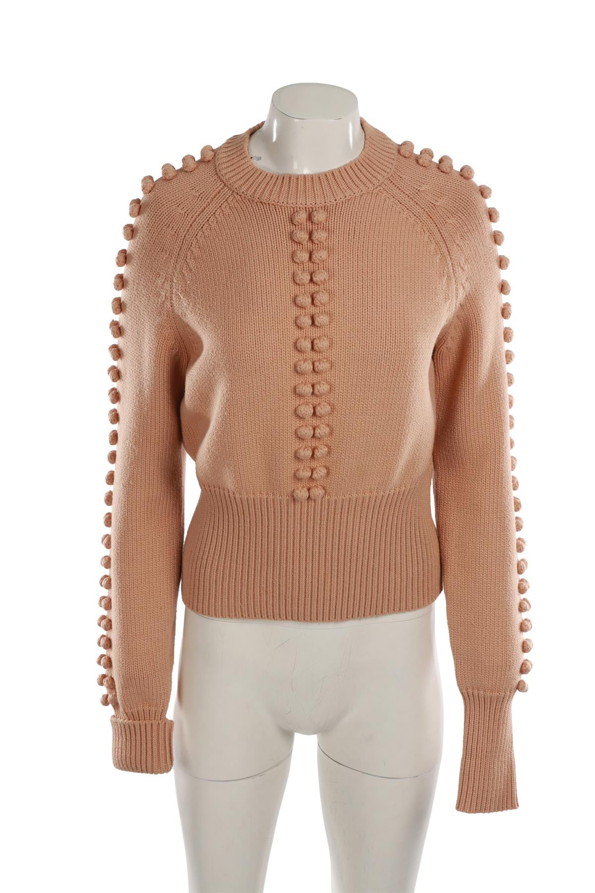 CHLOÉ BEIGE WOOL SWEATER SMALL