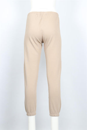 SPRWMN BEIGE COTTON TRACK PANTS XSMALL