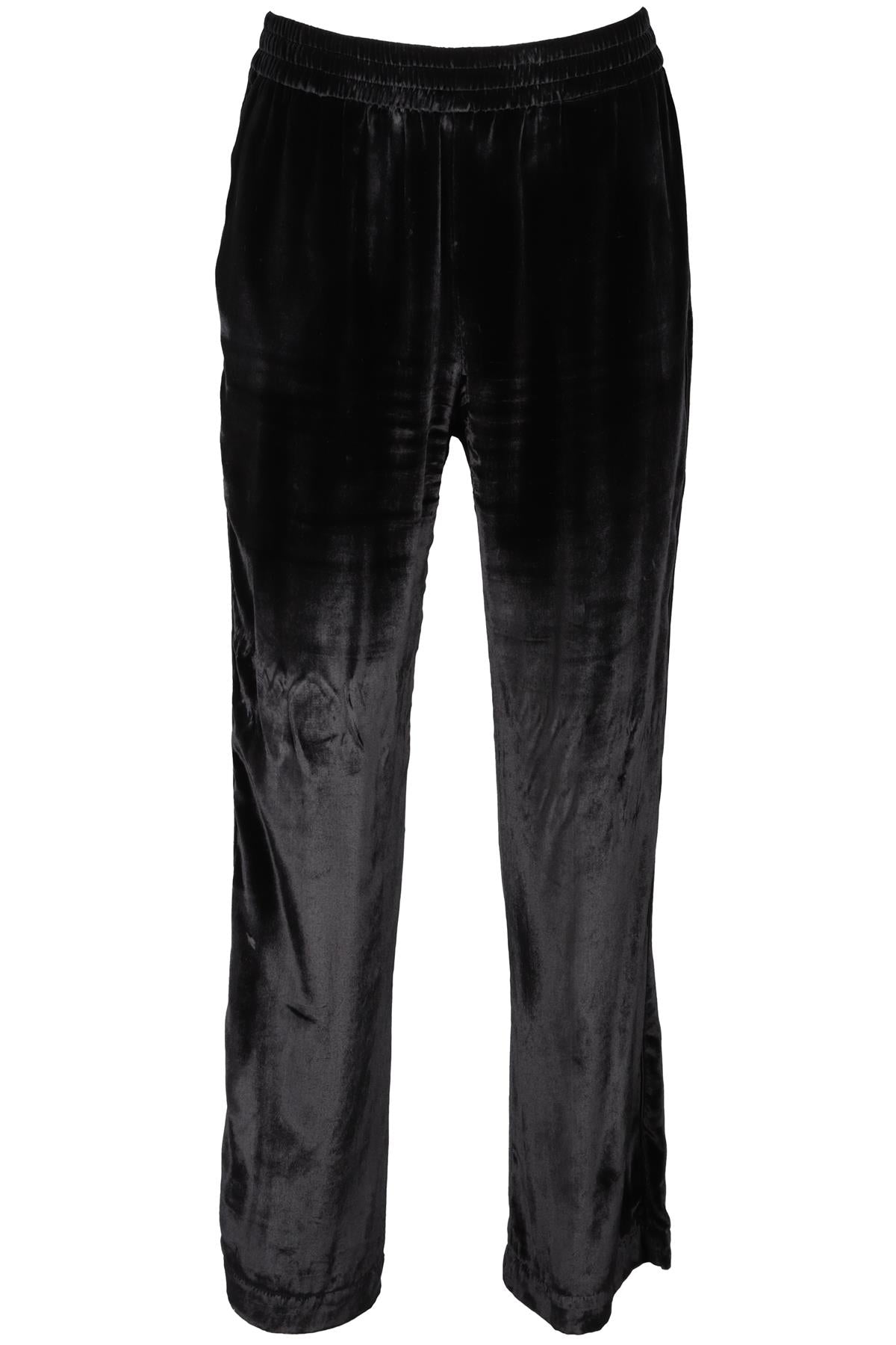 J BRAND BLACK VELVET STRAIGHT LEG PANTS MEDIUM