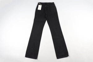 KHAITE BLACK HIGH RISE STRAIGHT LEG JEANS W 25 UK 6-8