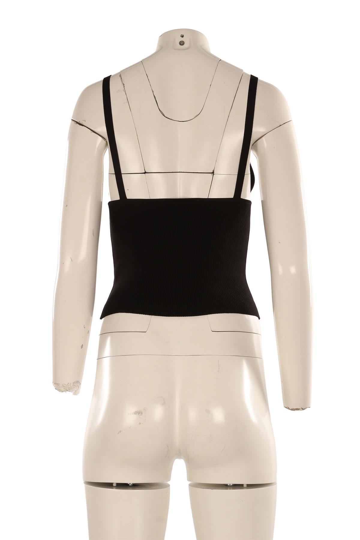 DOLCE & GABBANA BLACK KNIT TOP IT 40 UK 8