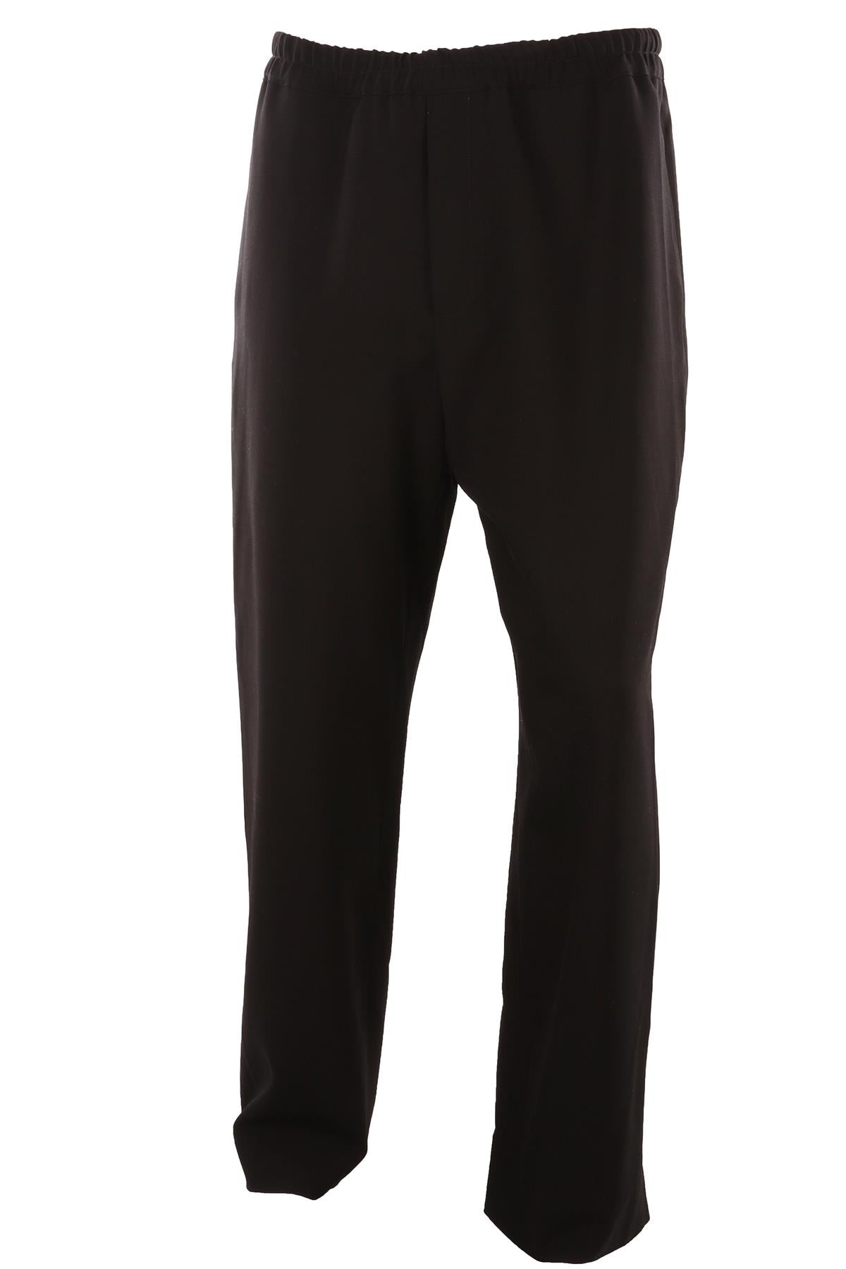 BLACK MEN'S WOOL PANTS