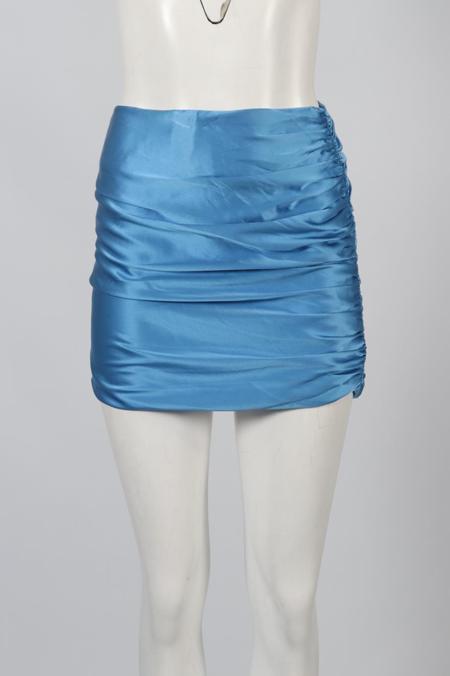 THE SEI RUCHED SILK MINI SKIRT US 4 UK 8