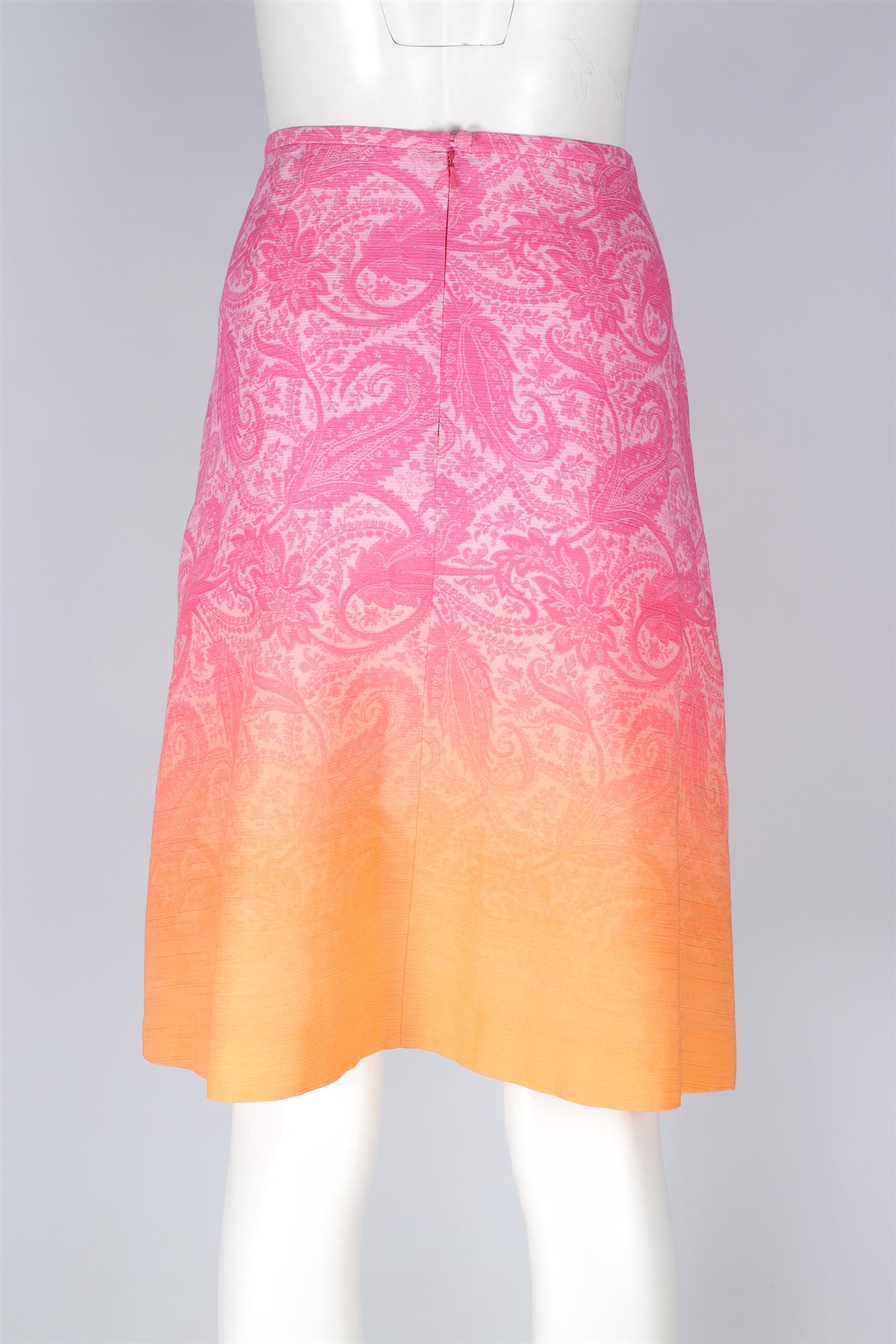 JONATHAN SAUNDERS PINK VISCOSE SKIRT IT 42 UK 10
