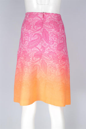 JONATHAN SAUNDERS PINK VISCOSE SKIRT IT 42 UK 10