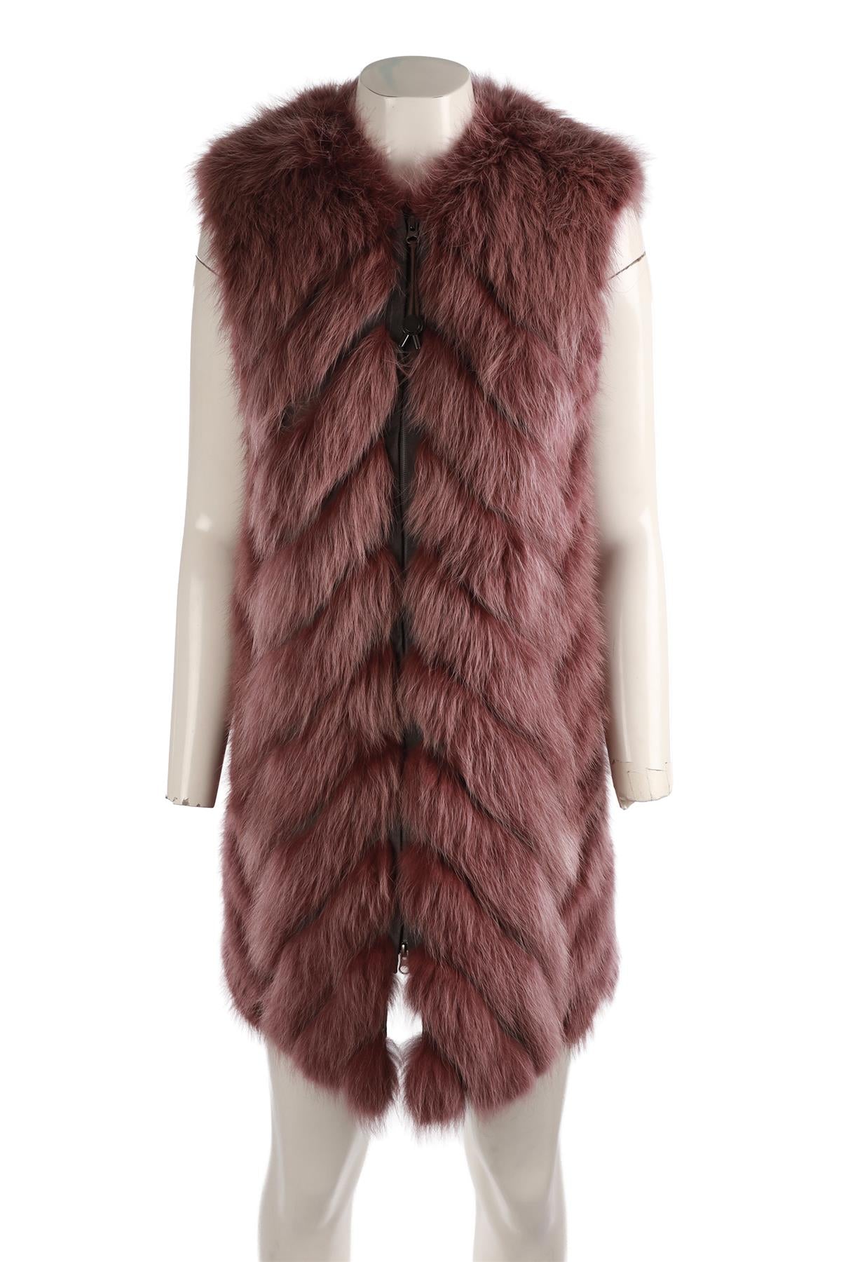 HOCKLEY PINK FUR GILET UK 8