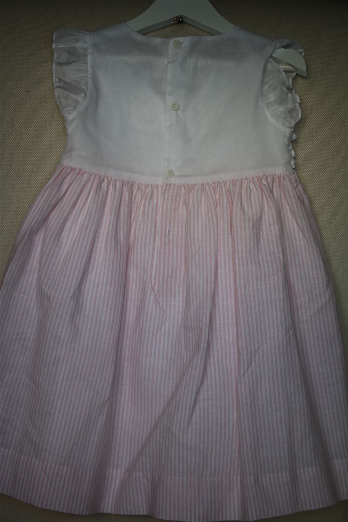IL GUFO GIRLS PINK COTTON & LINEN DRESS 4 YEARS