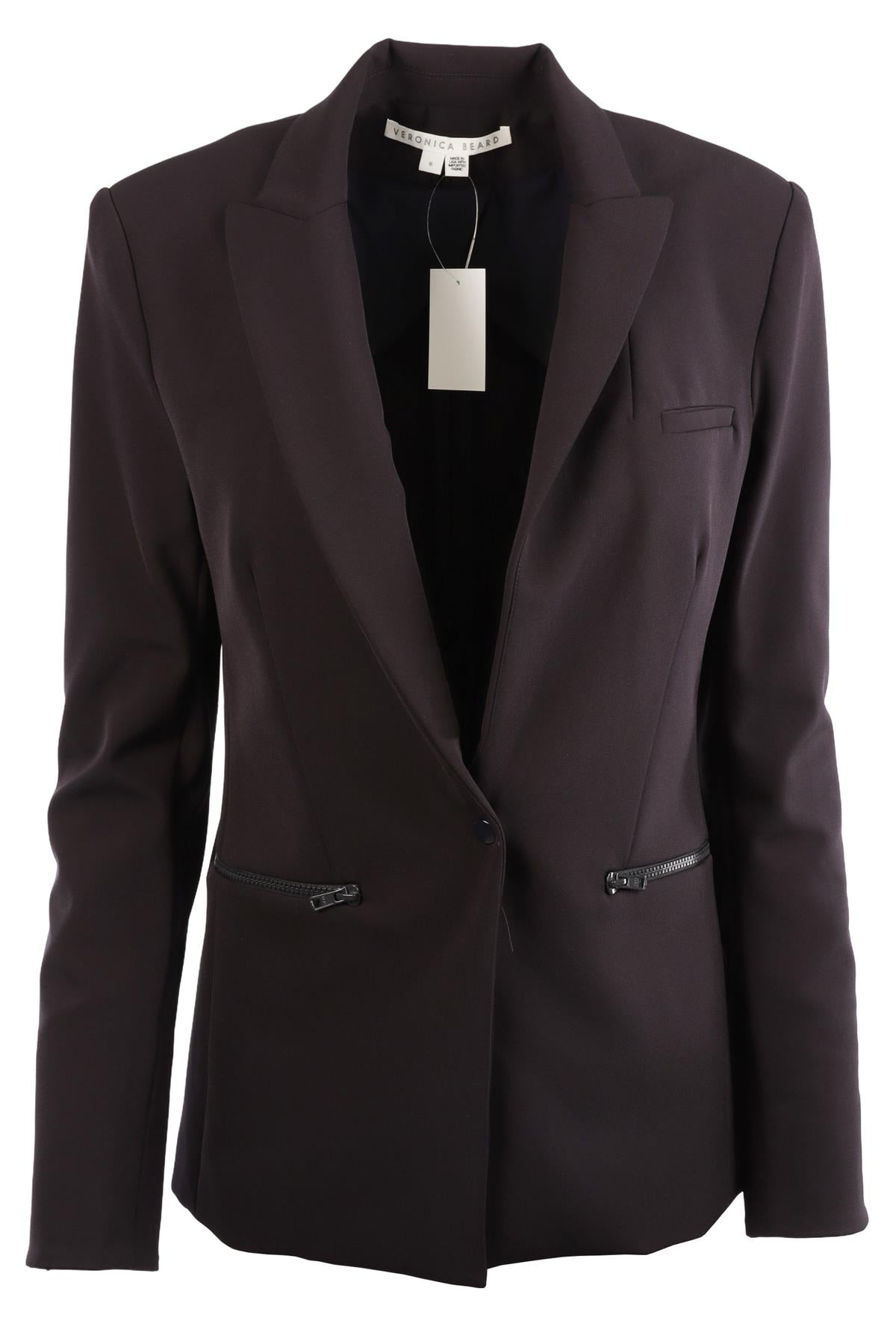 VERONICA BEARD NAVY JERSEY BLAZER US 6 UK 10